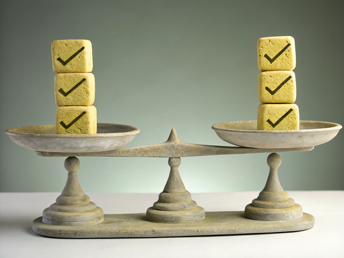 Legal scales representing balance and liability