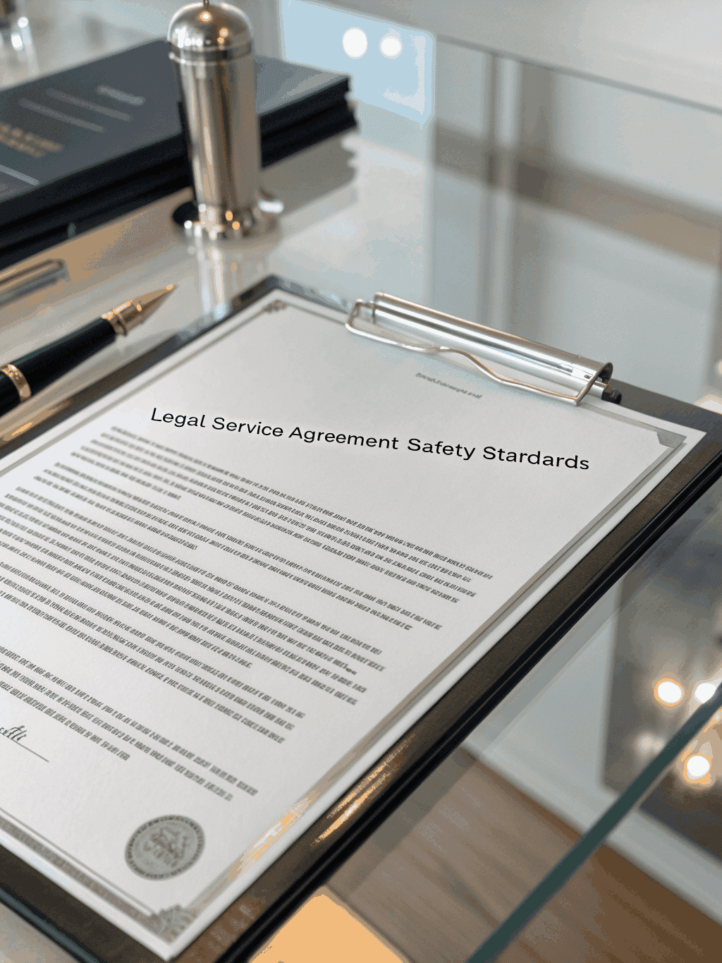 Professional service agreement document